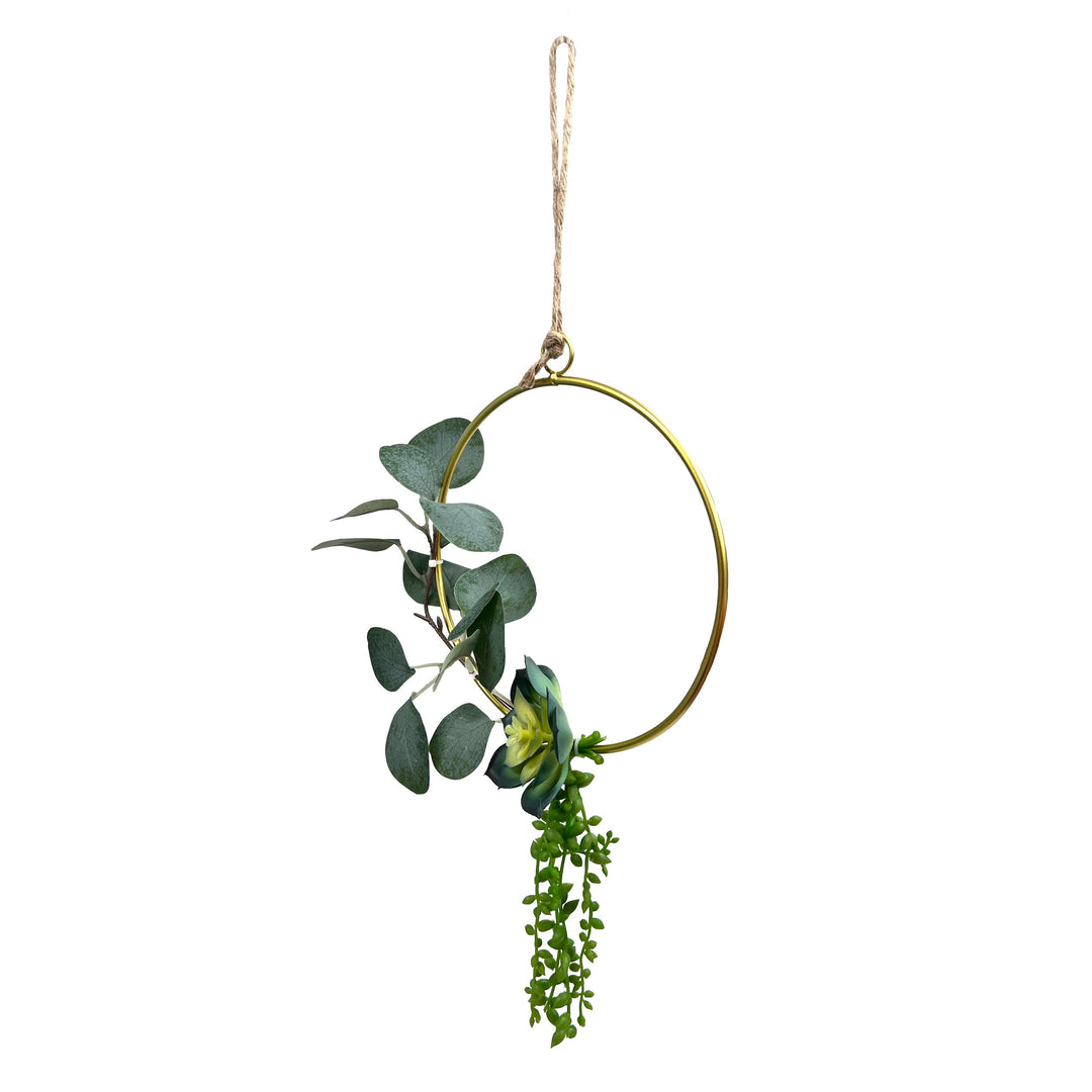 Circular Hanging Frame Succulent
