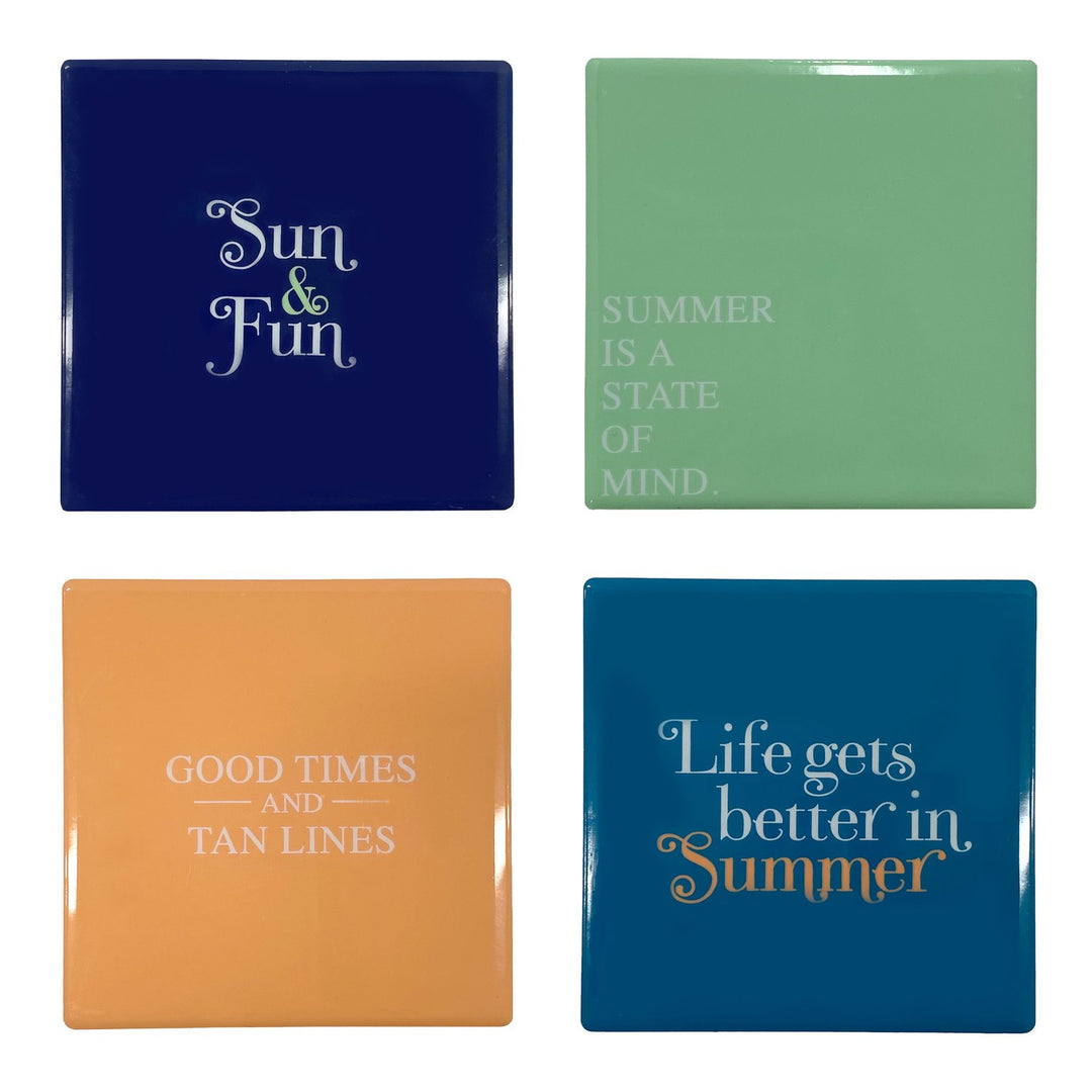 Ceramic Quote Magnets Set - Set of 4 PCs