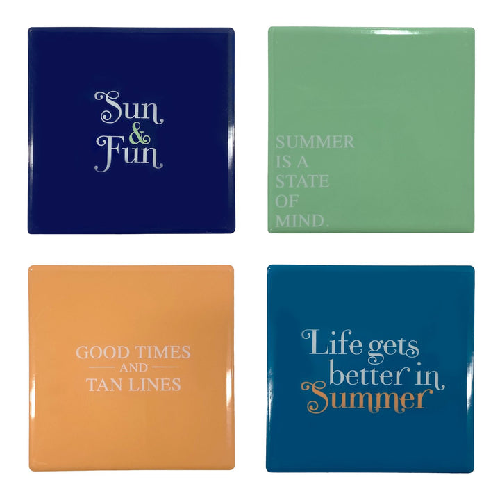Ceramic Quote Magnets Set - Set of 4 PCs