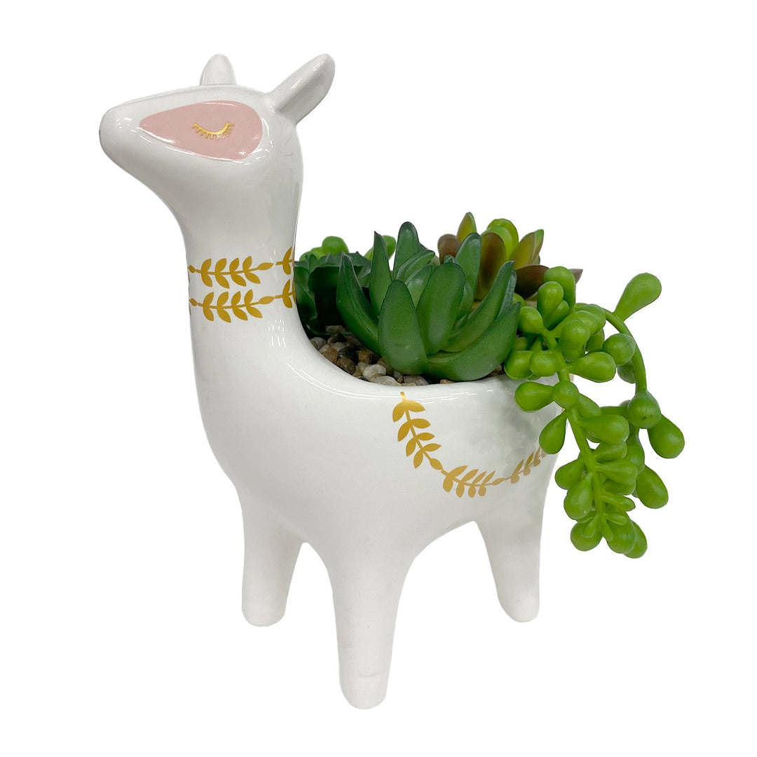 Llama Succulent Pot