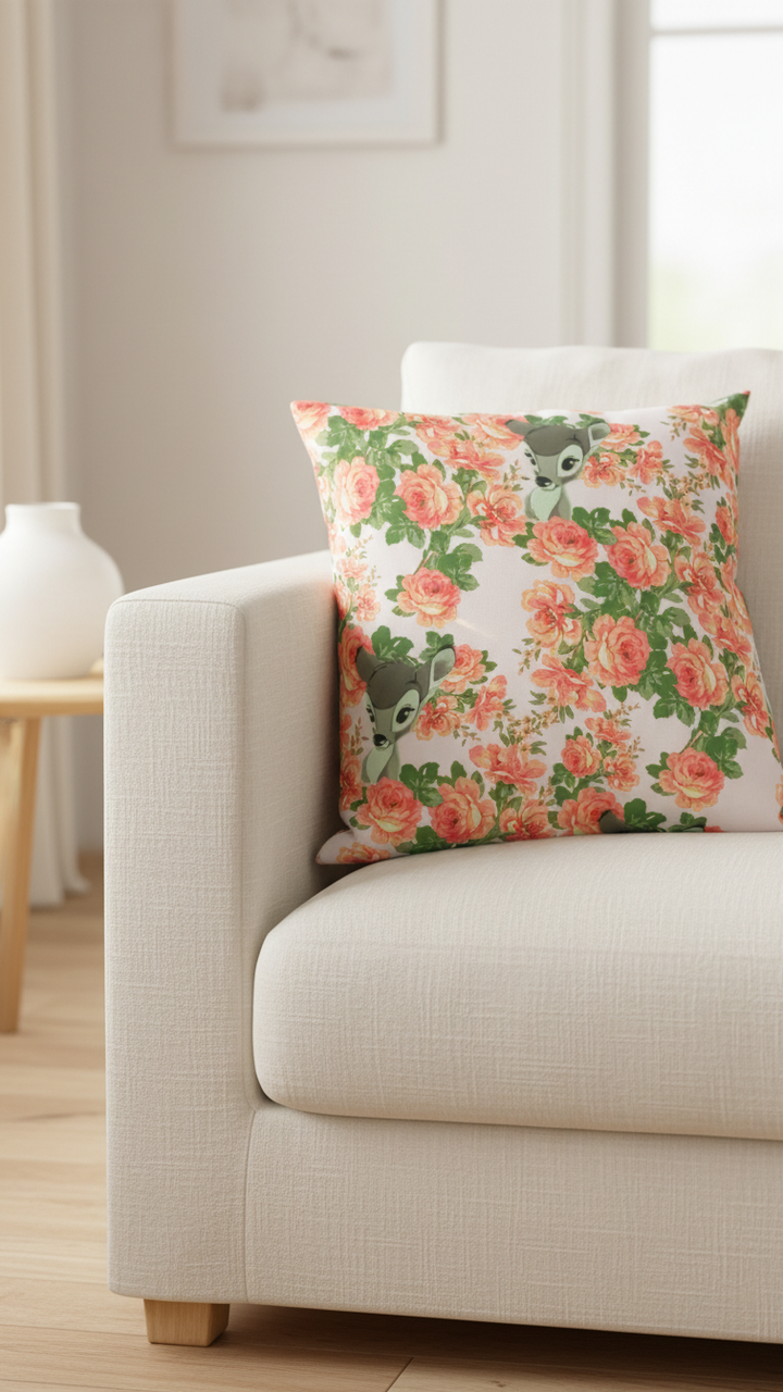 18x18 Bambi Outdoor Pillow