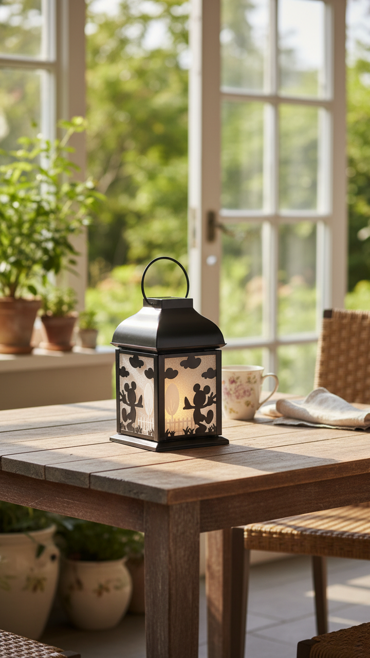 Disney Garden - Mickey Solar Metal Lantern