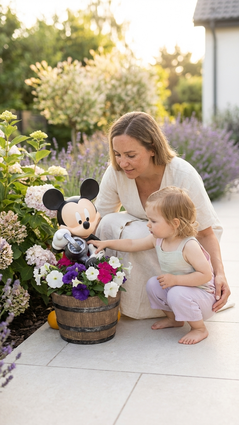 Mickey Mouse Garden Planter Fountain