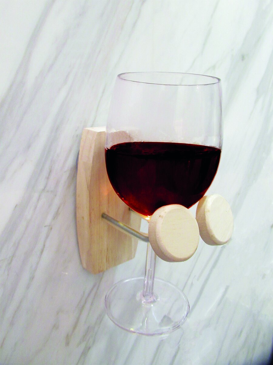Bath Wine Holder & Wine Glass Set