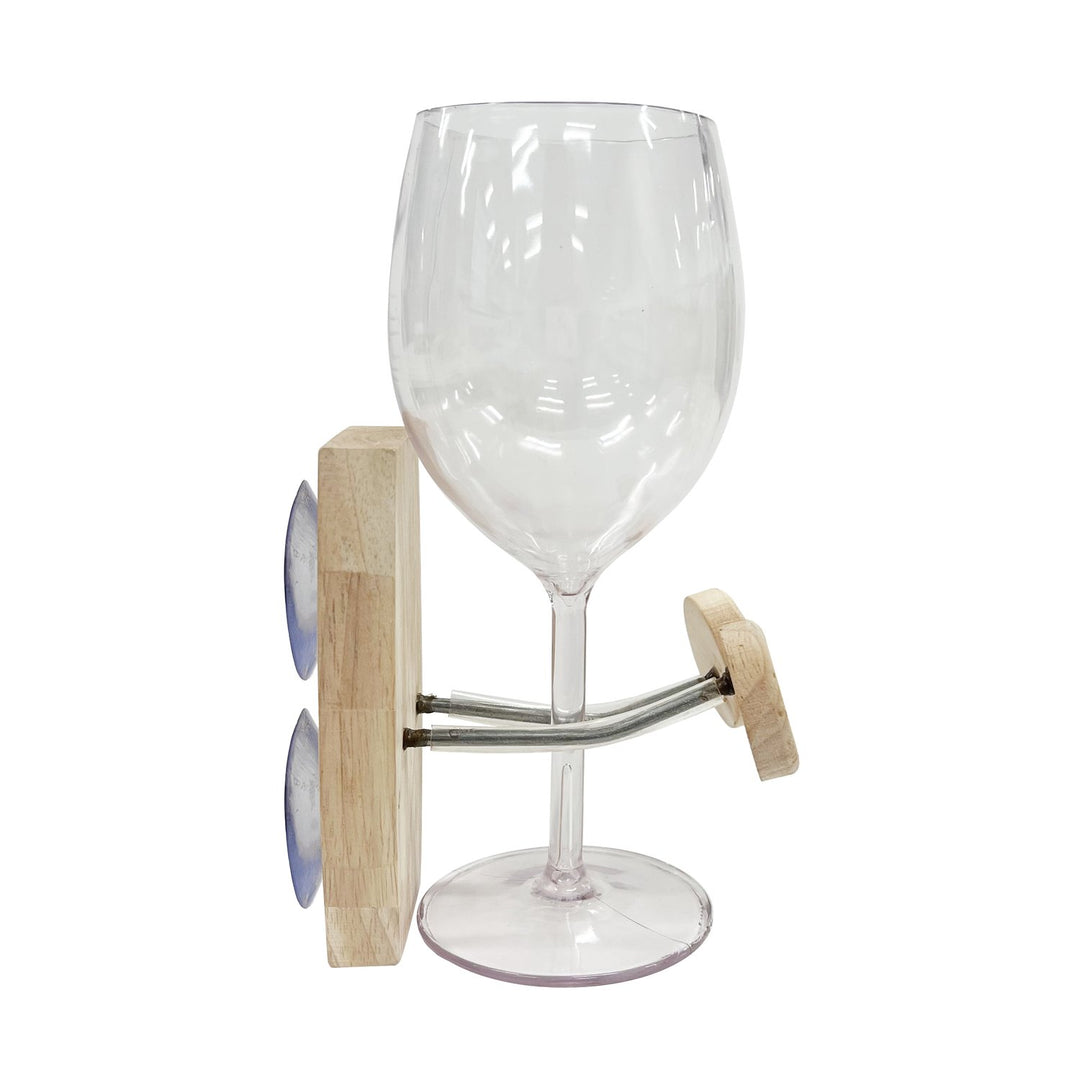 Bath Wine Holder & Wine Glass Set