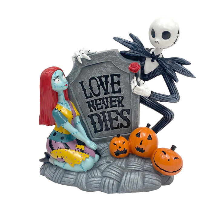 Jack & Sally "Love Never Dies" Light-Up Statue