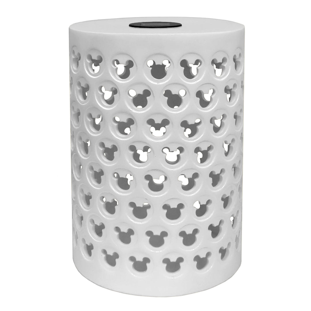 Mickey Mouse White Solar Power Garden Stool