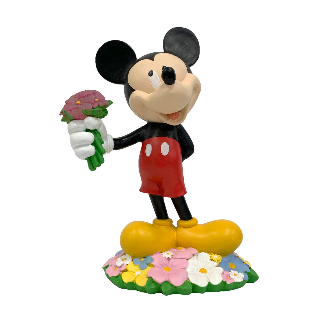 Mickey Flower Bouquet Solar Garden Statue