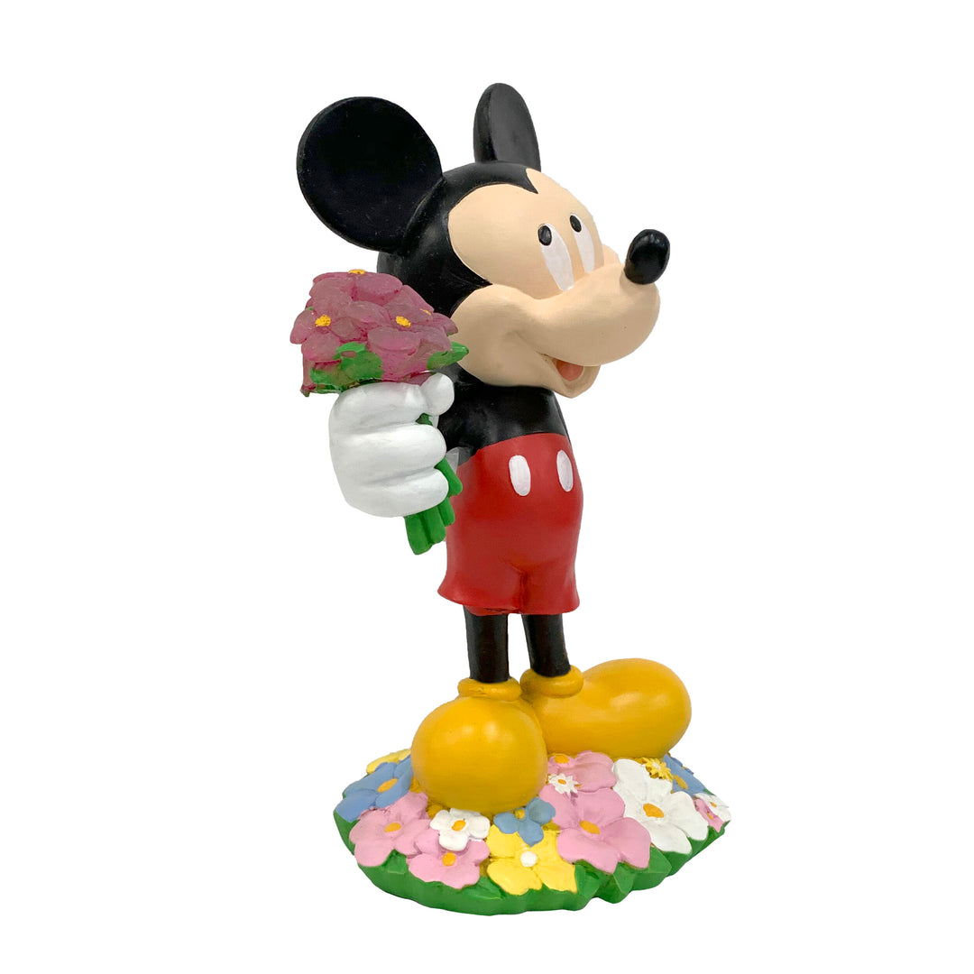 Mickey Flower Bouquet Solar Garden Statue