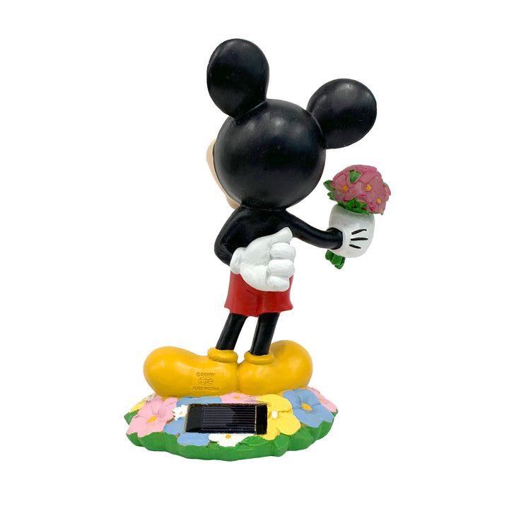 Mickey Flower Bouquet Solar Garden Statue