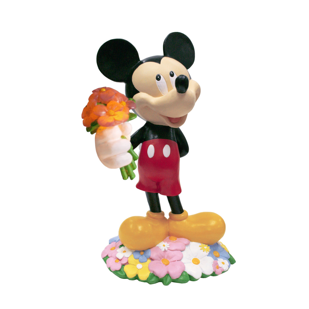 Mickey Flower Bouquet Solar Garden Statue