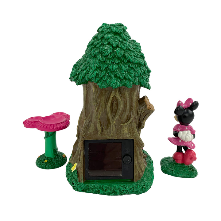 Minnie Mouse Miniature Garden Set with Solar Tree House