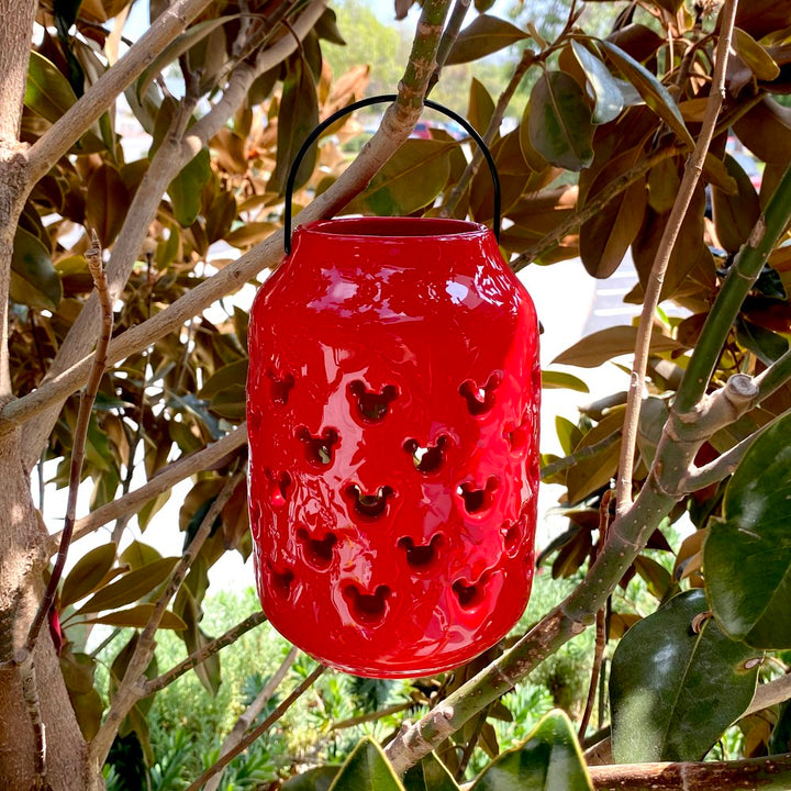 Mickey Ceramic Lantern - Red
