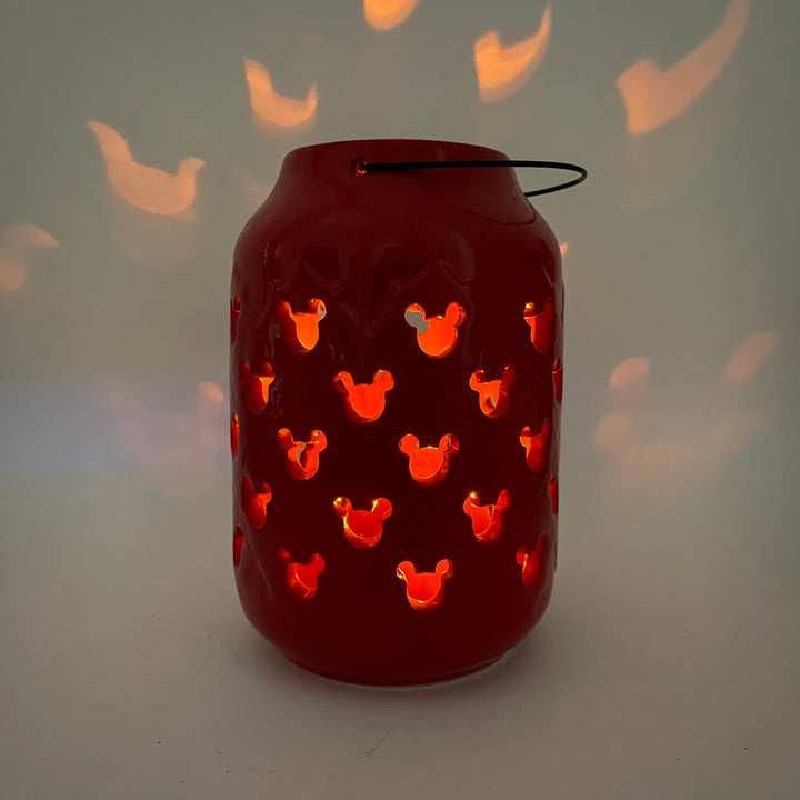 Mickey Ceramic Lantern - Red