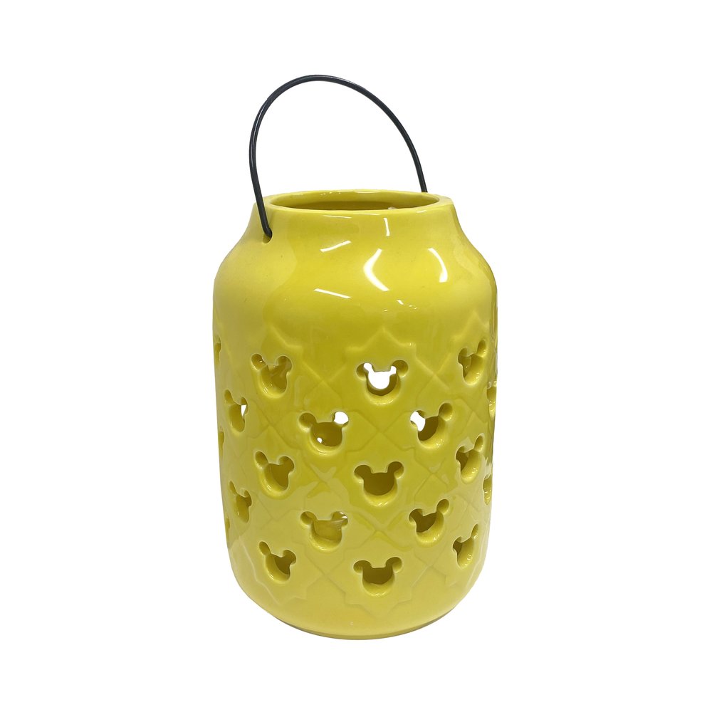 Mickey Ceramic Lantern - Yellow