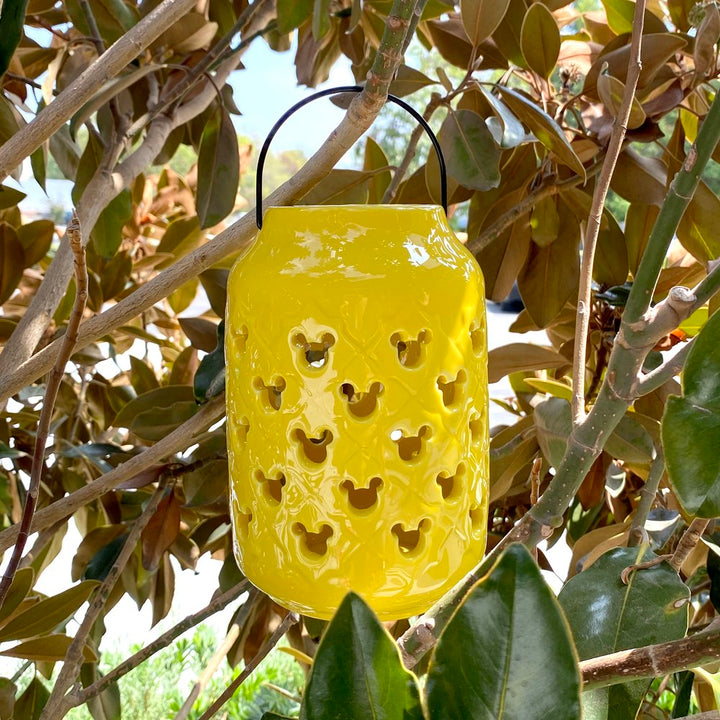 Mickey Ceramic Lantern - Yellow