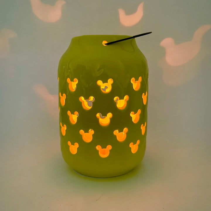 Mickey Ceramic Lantern - Yellow