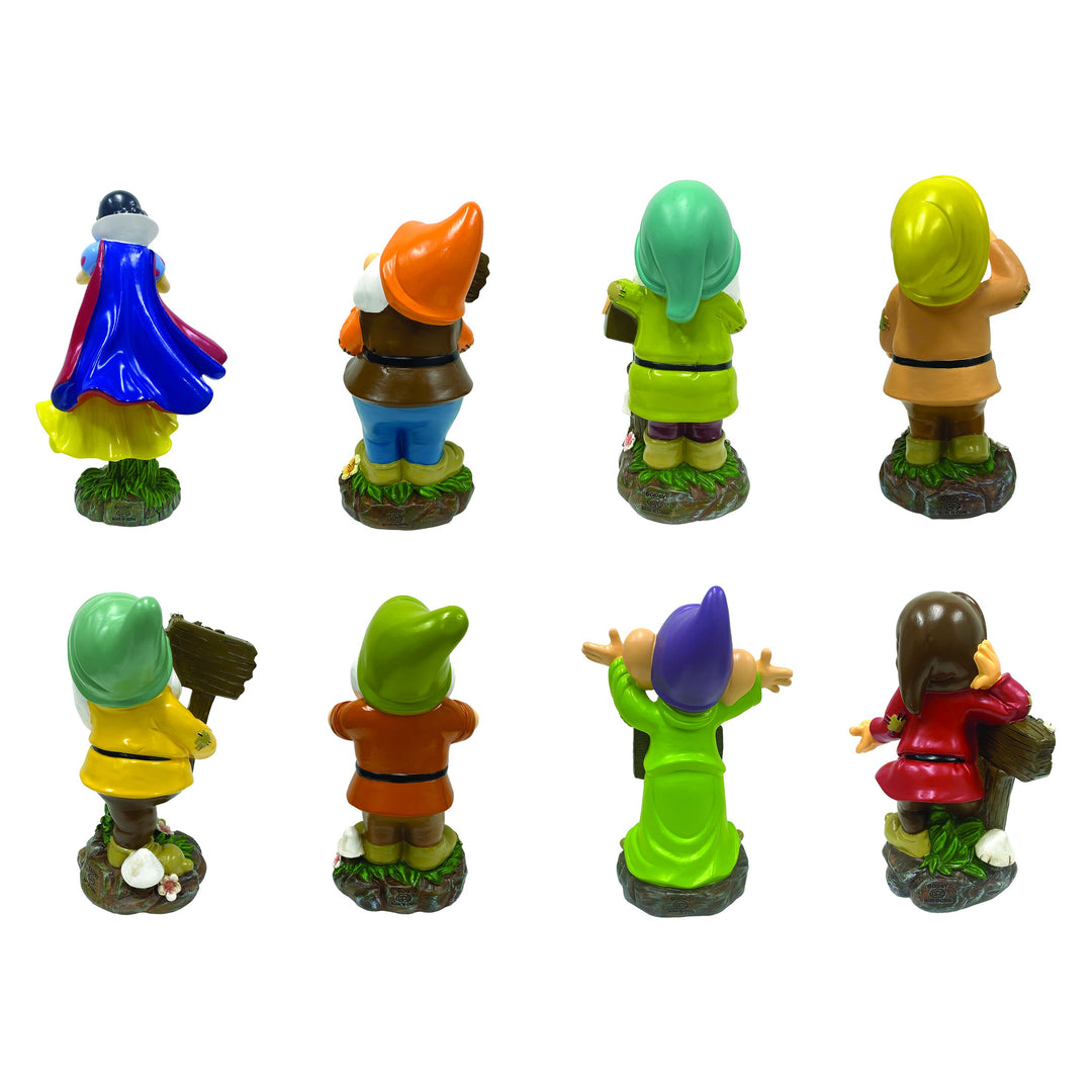 Snow White and Seven Dwarves Garden Statues Set (8 Pieces)