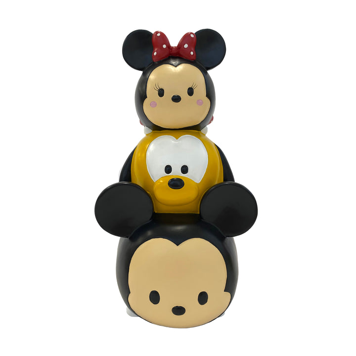 Tsum Tsum Garden Statue with Mickey Mouse, Minnie Mouse, and Pluto