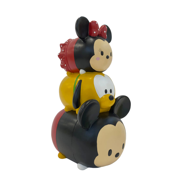Tsum Tsum Garden Statue with Mickey Mouse, Minnie Mouse, and Pluto